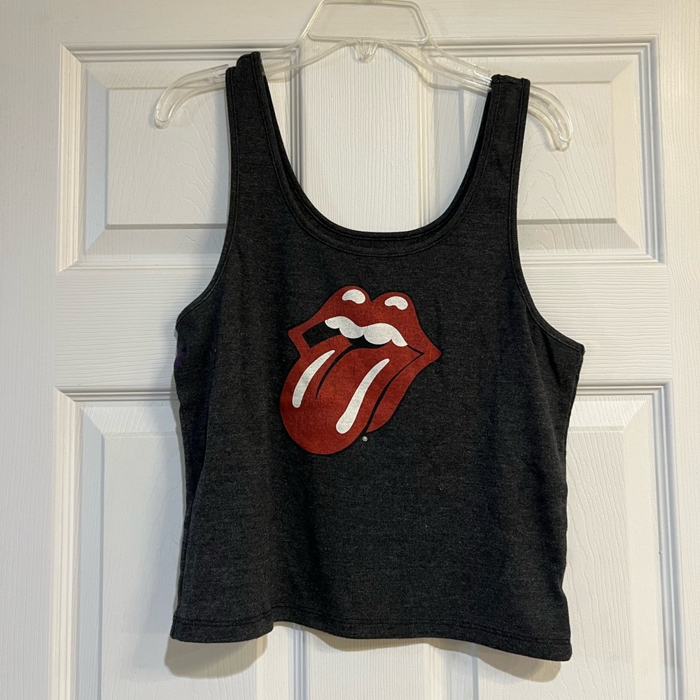 American Eagle Rolling Stones Cropped Tank